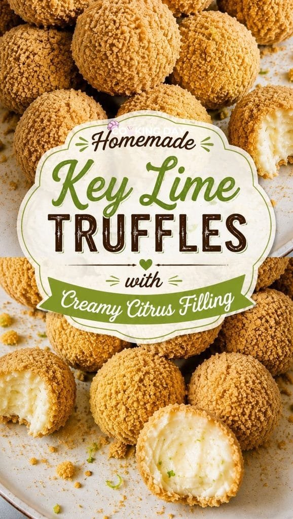 Homemade Key Lime Truffles with Creamy Citrus Filling