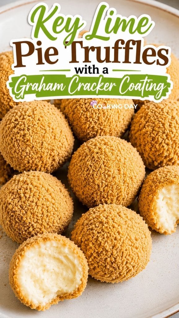 Key Lime Pie Truffles with a Graham Cracker Coating