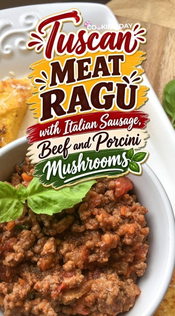 Tuscan Meat Ragù with Italian Sausage, Beef and Porcini Mushrooms