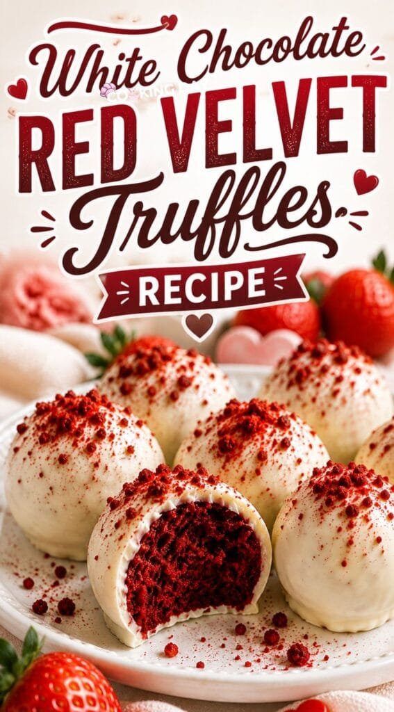 White Chocolate Red Velvet Truffles