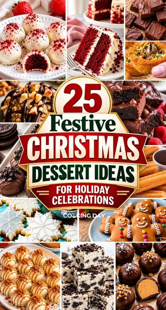 25 Festive Christmas Dessert Ideas for Holiday Celebrations