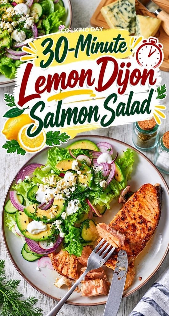 30-Minute Lemon Dijon Salmon Salad