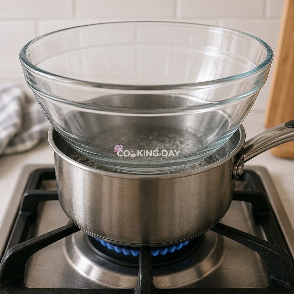 Step 1_ Prepare a Double Boiler -How to Make Nutella Truffles
