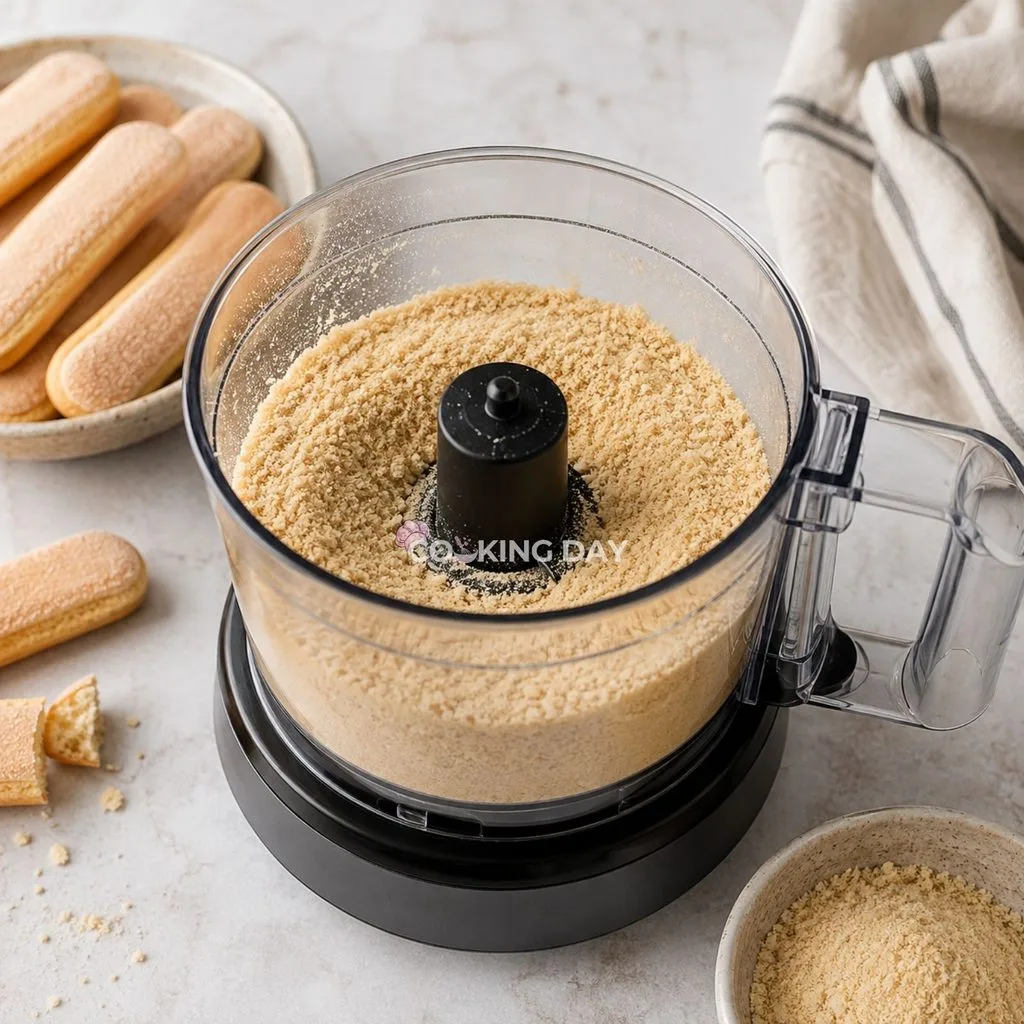 Step 2: Crush the Ladyfingers -Tiramisu Truffles