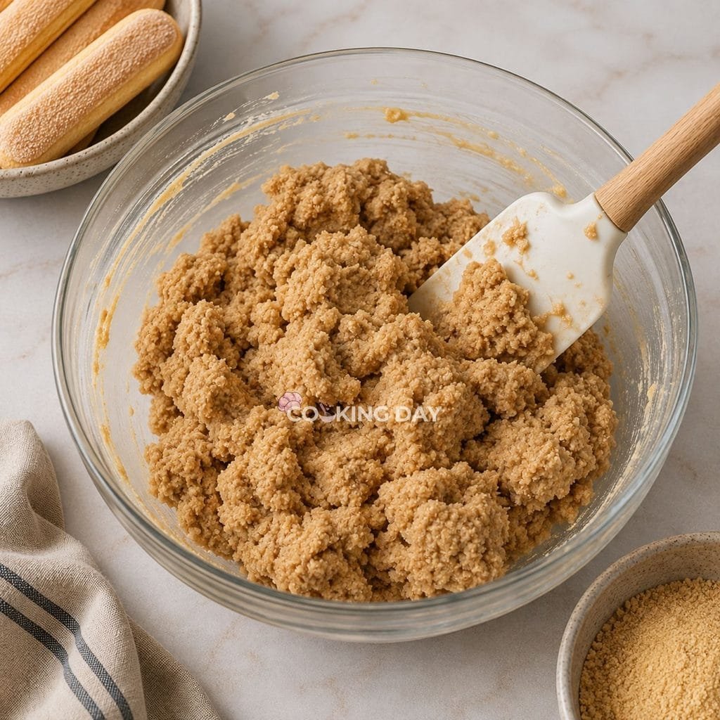 Step 5: Add the Ladyfinger Crumbs -Tiramisu Truffles