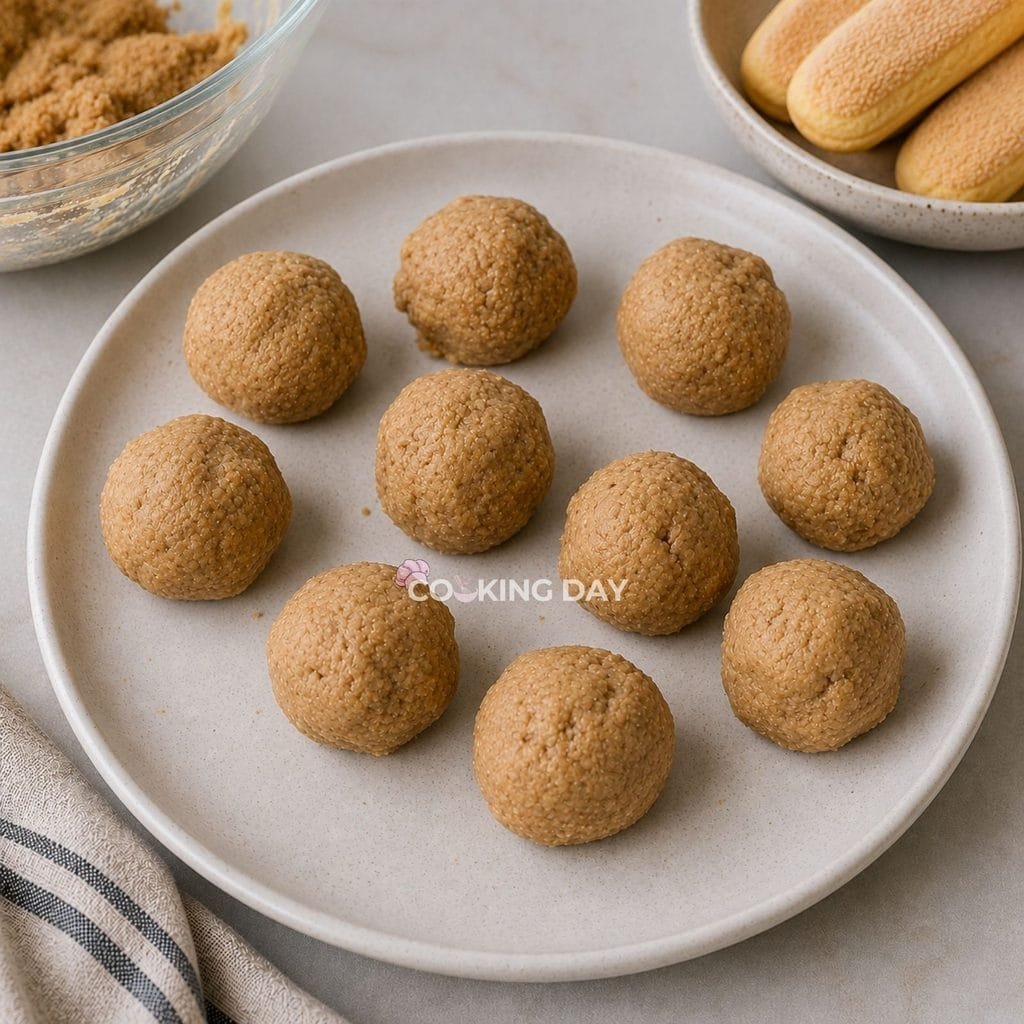 Step 7: Shape -Tiramisu Truffles