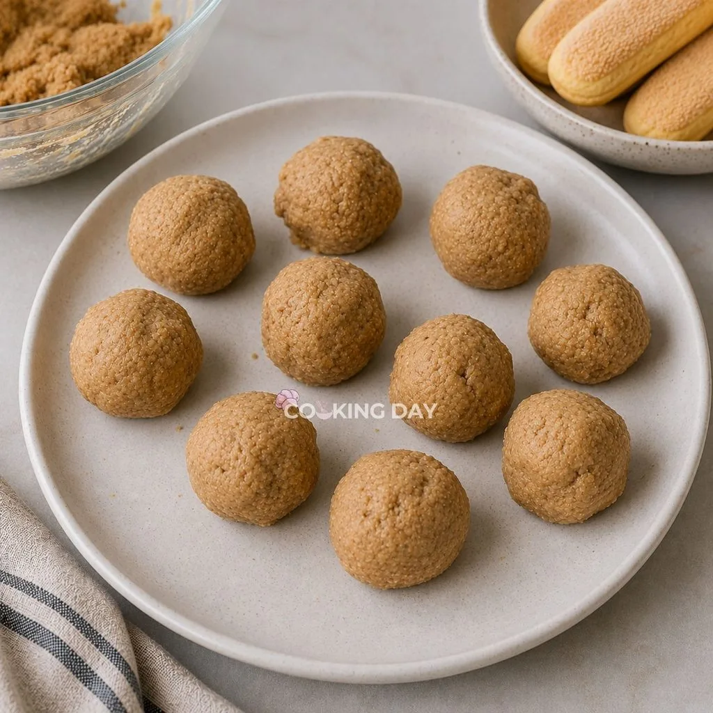 Step 7: Shape -Tiramisu Truffles