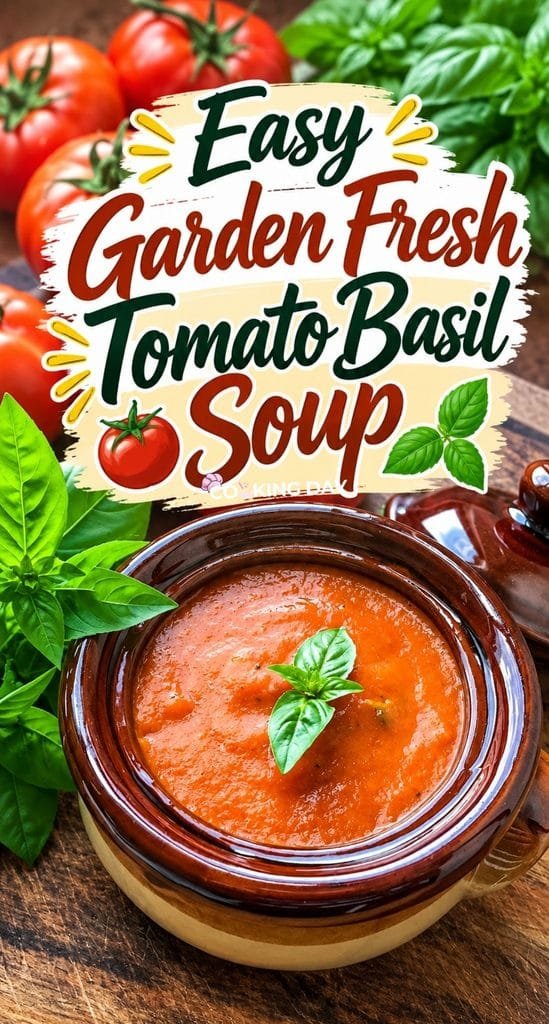 Easy Garden Fresh Tomato Basil Soup