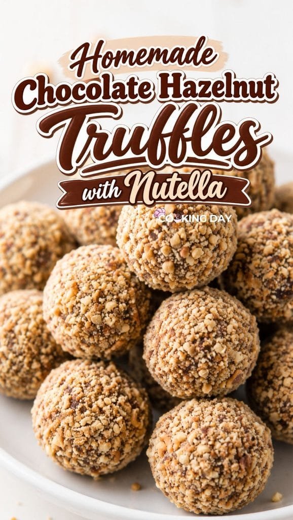 Homemade Chocolate Hazelnut Truffles with Nutella